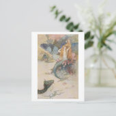 Mermaid Warwick Goble Briefkaart (Staand voorkant)