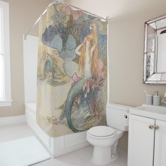 Mermaid Warwick Goble Douchegordijn (In situ)