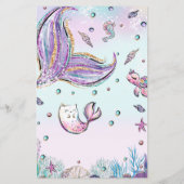 Mermaid Wat in Uw Activiteit van de Shower van het (Achterkant)