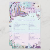 Mermaid Wat in Uw Activiteit van de Shower van het (Voorkant / Achterkant)