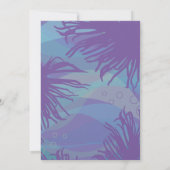 Mermaid Water Pool Birthday Party Invitation Kaart (Achterkant)