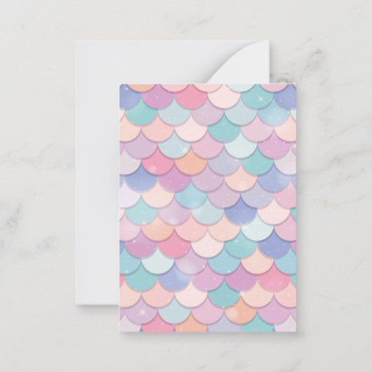 Mermaid waterverf Birthday Uitnodiging (Achterkant)