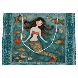 Mermaid Waterverf Groot Cadeauzakje