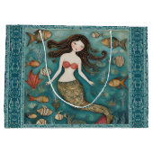 Mermaid Waterverf Groot Cadeauzakje (Achterkant)