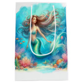 Mermaid waterverf medium cadeauzakje (Achterkant)