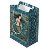 Mermaid Waterverf Medium Cadeauzakje (Voorkant Gekanteld)
