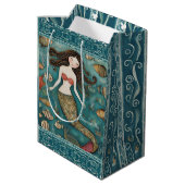 Mermaid Waterverf Medium Cadeauzakje (Achterkant Gekanteld)