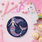 Mermaid Waterverf Papieren Bordje (Feest)
