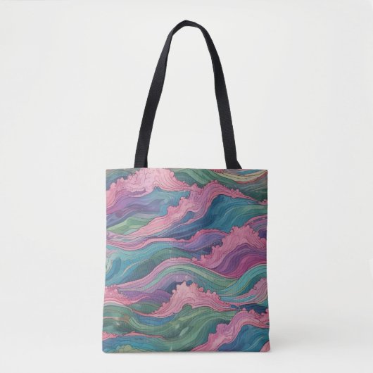 Mermaid Waves Tote Bag (Voorkant)