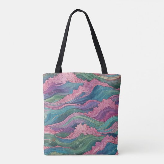 Mermaid Waves Tote Bag (Achterkant)