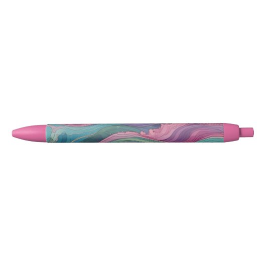 Mermaid Waves Zwarte Inkt Pen (Voorkant)