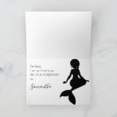 Mermaid Weddenschap word jij mijn Bridesmaid Kaart (Binnen)