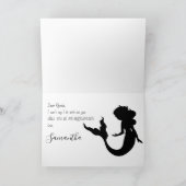 Mermaid Wedding wordt mijn briefkaart (Binnen)