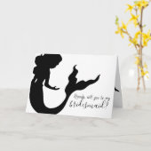 Mermaid Wedding wordt mijn briefkaart (Gele Bloem)