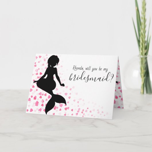 Mermaid Wedding wordt mijn briefkaart (Voorkant)