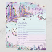 Mermaid Well wenst de Kaart van de Activiteit van  (Voorkant / Achterkant)