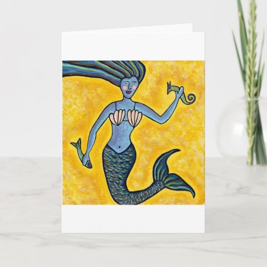 Mermaid Wenskaart Kaart (Voorkant)