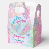Mermaid whimsical first birthday custom bedankdoosjes (Geopend)