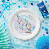 Mermaid Whimsical onder de Zee Birthday Party Papieren Bordje (Feest)
