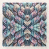 Mermaid Whispers Glazen Onderzetter (Voorkant)