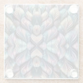 Mermaid Whispers Glazen Onderzetter (Achterkant)