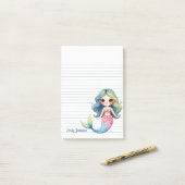 Mermaid Whispers Sticky Notes (Op bureau)