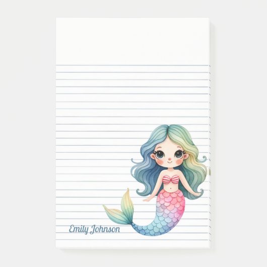 Mermaid Whispers Sticky Notes (Voorkant)