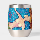 Mermaid Wine Tumbler Water Bottle (Achterkant)