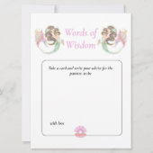 Mermaid Wisdom Brown mama Baby shower onder het Ze Kaart (Voorkant)