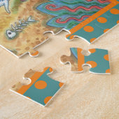 MERMAID WITCH, FANTASY HALLOWEEN MERHORSE PUZZLE LEGPUZZEL (Zijkant)