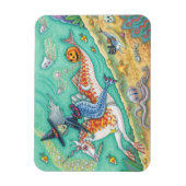 MERMAID WITCH, HALLOWEEN MERHORSE FANTASY MAGNET MAGNEET (Verticaal)