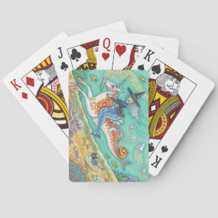 MERMAID WITCH, HALLOWEEN MERHORSE PLAYCARDS POKERKAARTEN