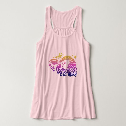 Mermaid Womens Plus Size Tanktop (Design voorkant)