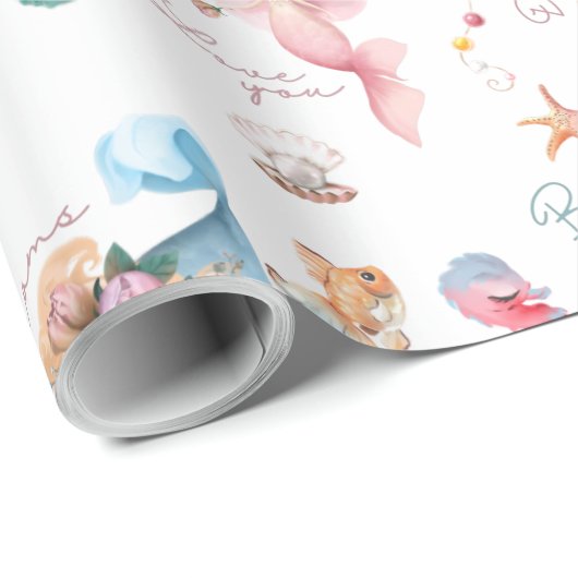 Mermaid Wrapping Paper Cadeaupapier (Rol Hoek)