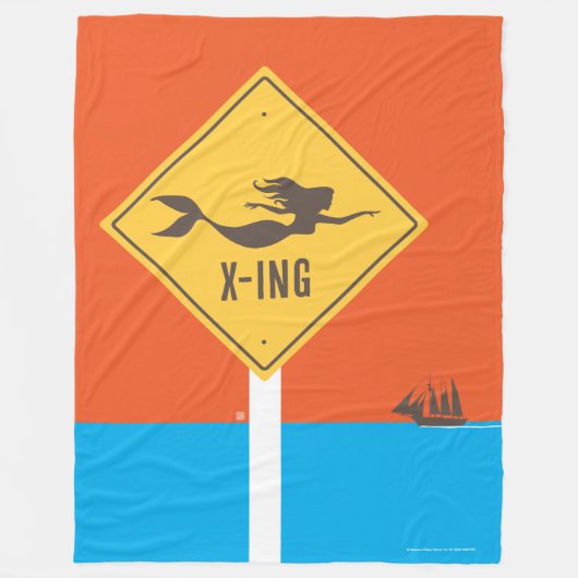 Mermaid X-ing Fleece Deken (Voorkant)