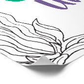 Mermaid Zee Creator Party Black Mermaid Cartoon Poster (Hoek)