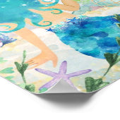 Mermaid Zee | Drink als een visachtig Poster (Hoek)