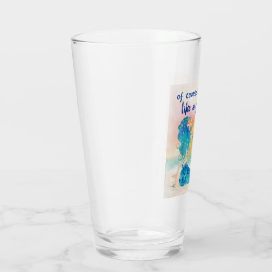 Mermaid Zee | Drink als een vistropisch strand Glas (Rechts)
