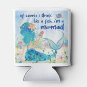 Mermaid Zee | Drink zoals viszee Blikjeskoeler (Achterkant)