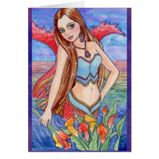 Mermaid Zee Fairy Fantasy Card van Ann Howard