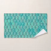 Mermaid Zee Green Scales Bad Handdoek (Handdoek)