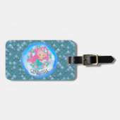 Mermaid Zee Green Scales Bagagelabel (Voorkant horizontaal)