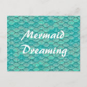 Mermaid Zee Green Scales Briefkaart (Voorkant)