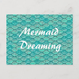 Mermaid Zee Green Scales Briefkaart