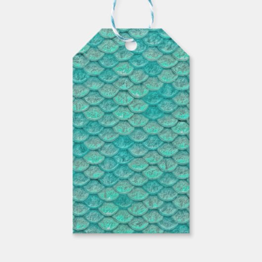 Mermaid Zee Green Scales Cadeaulabel (Voorkant)