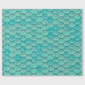 Mermaid Zee Green Scales Cadeaupapier (Vlak)