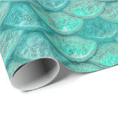 Mermaid Zee Green Scales Cadeaupapier (Rol Hoek)