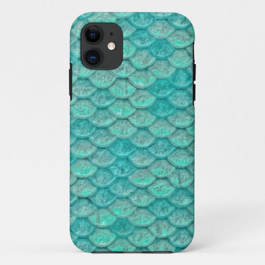 Mermaid Zee Green Scales Case-Mate iPhone Case (Achterkant)