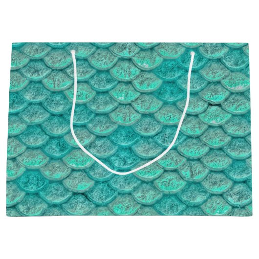 Mermaid Zee Green Scales Large Cadeautasje (Voorkant)