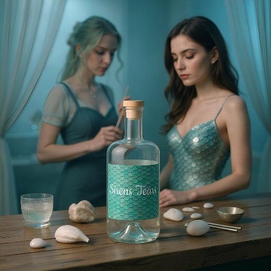 Mermaid Zee Green Scales Likeurfles Etiket